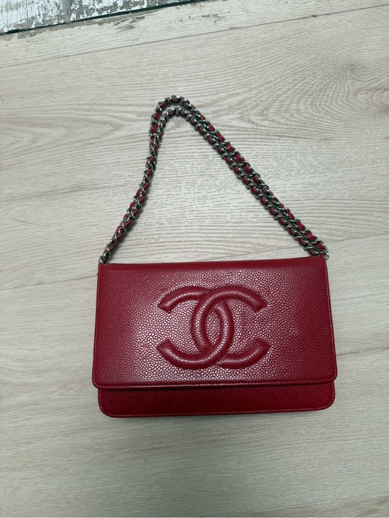 CHANEL Handbags - Chanel Red timeslless wallet on a chain Shoulder Bag